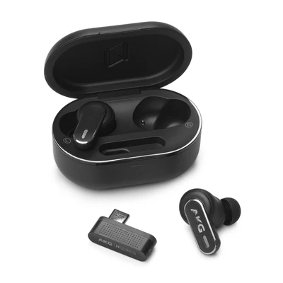 AKG | True Wireless Noise Canceling Earbuds - Black | AKGN5HYBRIDBLKAM