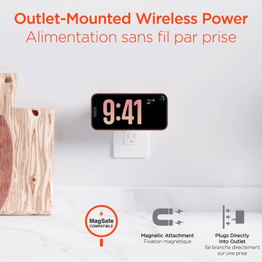 HyperGear | MaxCharge 40W 3in1 Magnetic Wireless Fast Charger w/Dual USB-C Wall Charger - White | 16451