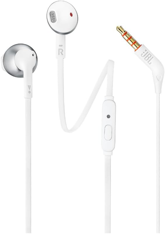 JBL | Tune 205 Ear-Pod Wired Headphones - Chrome | JBLT205CRMAME