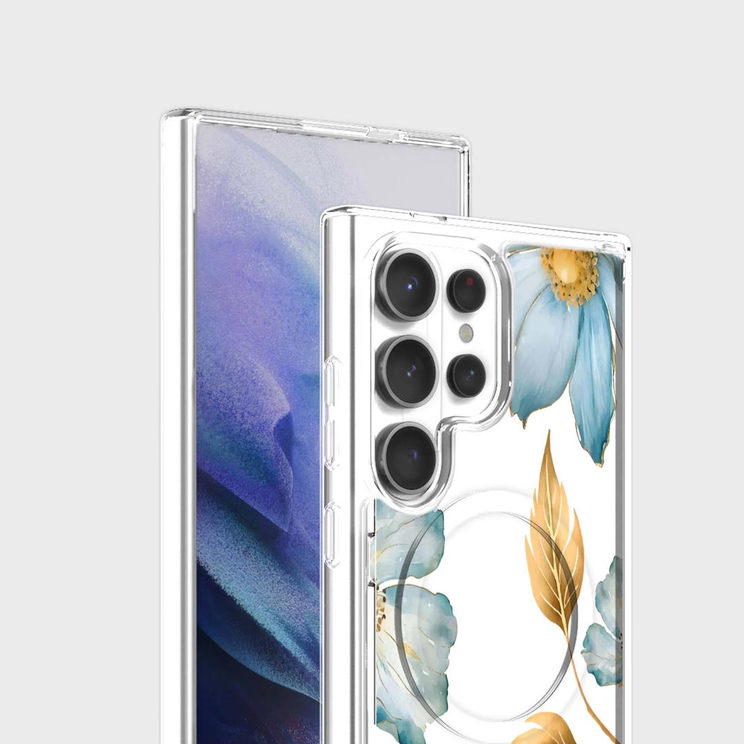 Caseco | Case for Samsung S26 Ultra -  Blue Wildflower | ED24F4-BW