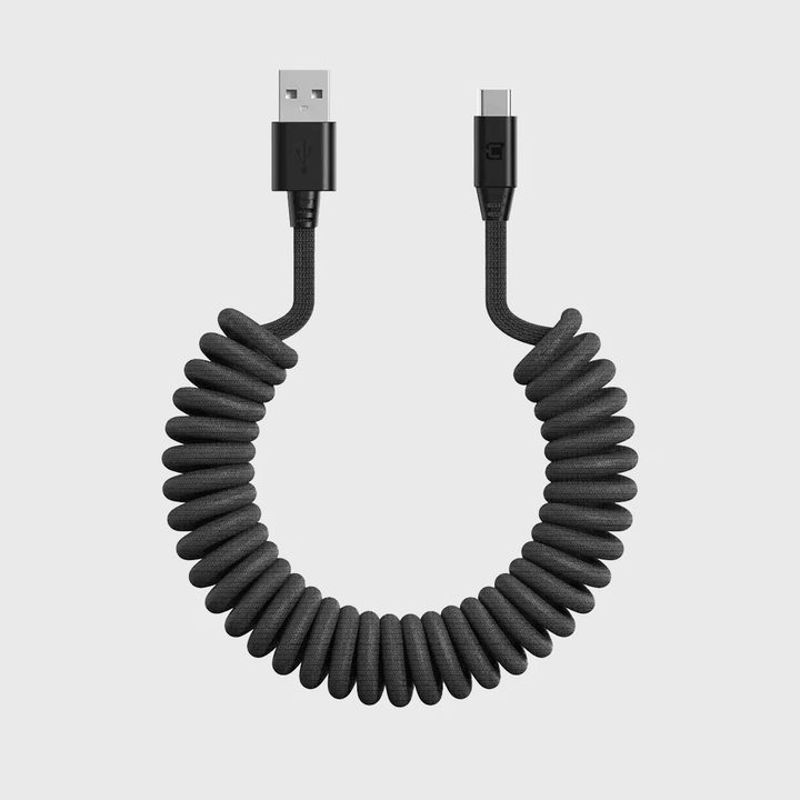 Caseco | Road Ready Coil Cord (USB-A to USB-C) | C0520-30
