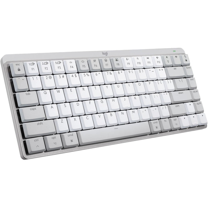 Logitech | MX Mechanical Mini for Mac Compact Wireless Mechanical Clicky Switch Keyboard for macOS/iPadOS/iOS with Backlit Keys - Pale Gray | 920-010553
