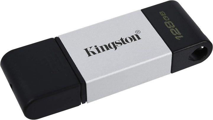 Kingston | DataTraveler 80 128GB USB Type-C Flash Drive (DT80/128GB), Metal | DT80/128GBCR