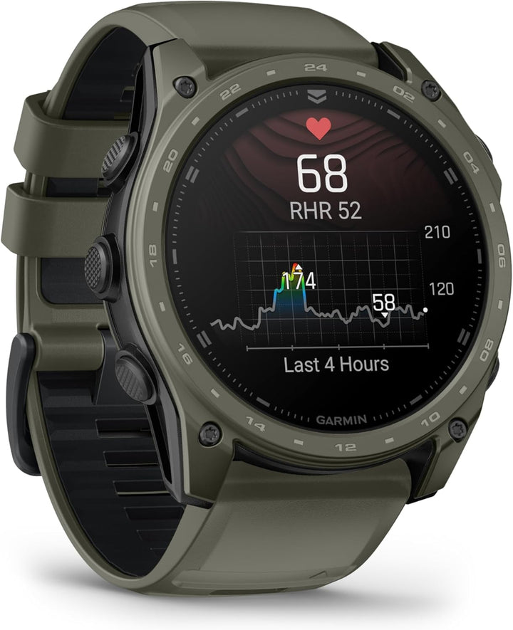 Garmin | tactix 51mm Cerakote Premium Tactical GPS Smartwatch - Olive Drab | 010-04553-10
