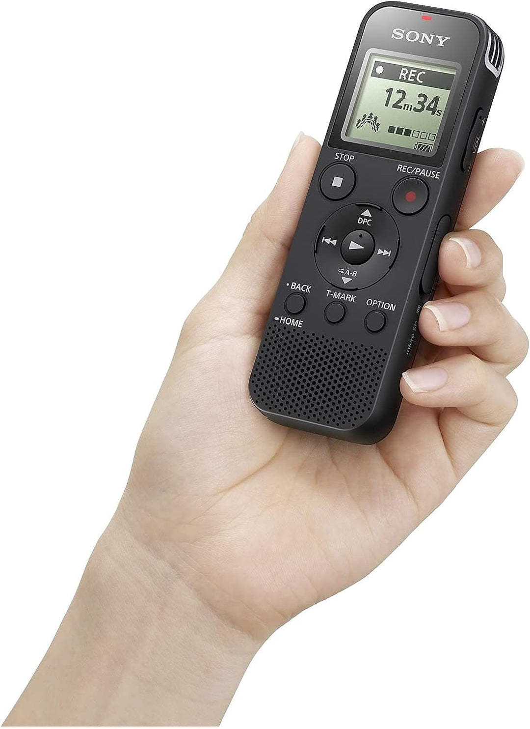 Sony | Stereo Digital Voice Recorder with Built-in USB, 4 GB | ICD-PX470