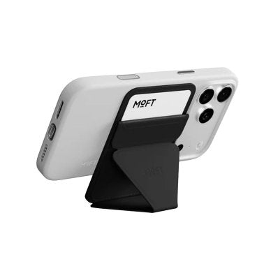 MOFT | Trackable Magnetic MagSafe Wallet Stand - Jet Black | MS007MF-1-ME-JTBK