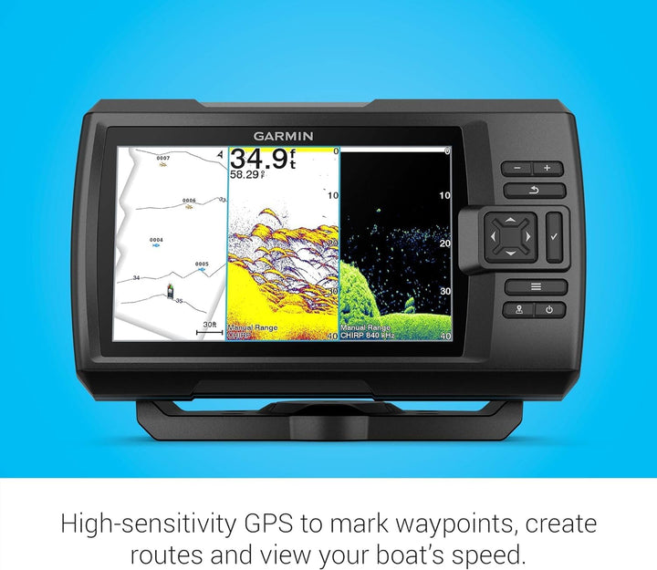 Garmin | Striker Vivid 7cv 7" Display Fishfinder with GT20-TM Transducer, GPS and Wi-Fi Connectivity | CE010-02552-01