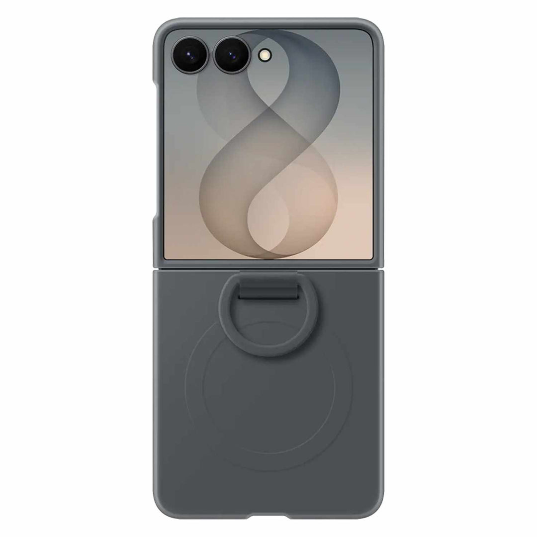 Samsung | Silicone Ring Magnet Case for Samsung Galaxy Z Flip8 - Black  | EFEF776CBEGCA