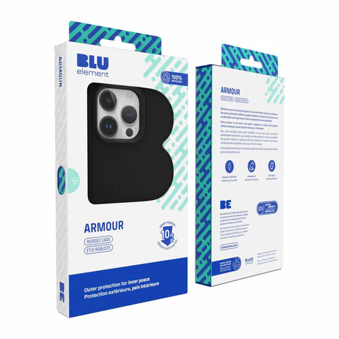 Blu Element | Armour Rugged iPhone 16 - Black | 120-8613