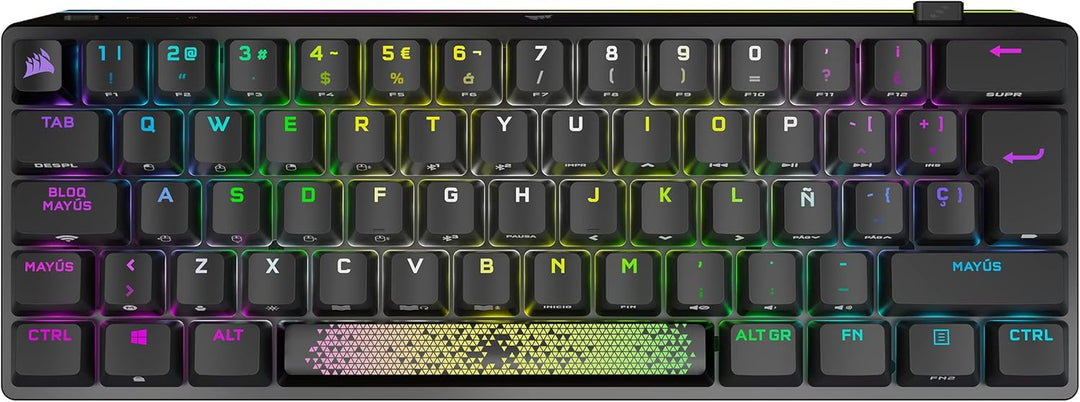 Corsair | K70 Bluetooth Backlit Mechanical Cherry MX RGB Mini Wireless Gaming Keyboard | CH-9189010-NA