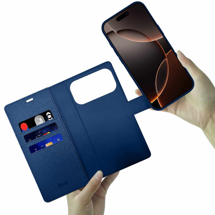 Blu Element | Folio 2-in-1 Case iPhone 18 Pro Max /17 Pro Max - Lazuli Blue | BEF218PRT