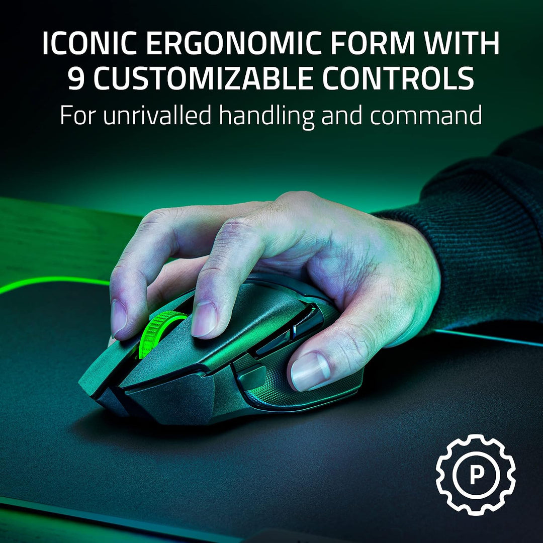 Razer Renewed | Basilisk V3 X HyperSpeed Gaming Mouse - Black (RENEWED) | RZ01-04870100-R3UR