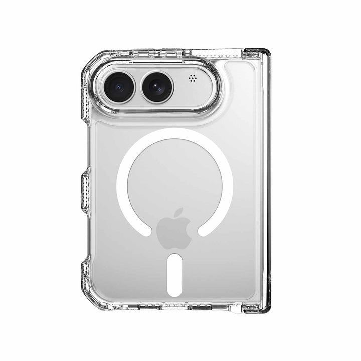 ITSKINS | Hybrid_R Hinge MagSafe Case iPhone Duo - Clear | AP8FHIMCLTRSP