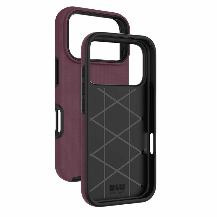 Blu Element | Armour Rugged Case iPhone 18 Pro /17 Pro - Burgundy | BEARMRB26P