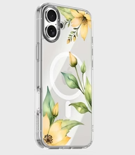 Caseco | Clear Design Case iPhone 16 - Yellow Wildflower | ED24C8-00FY
