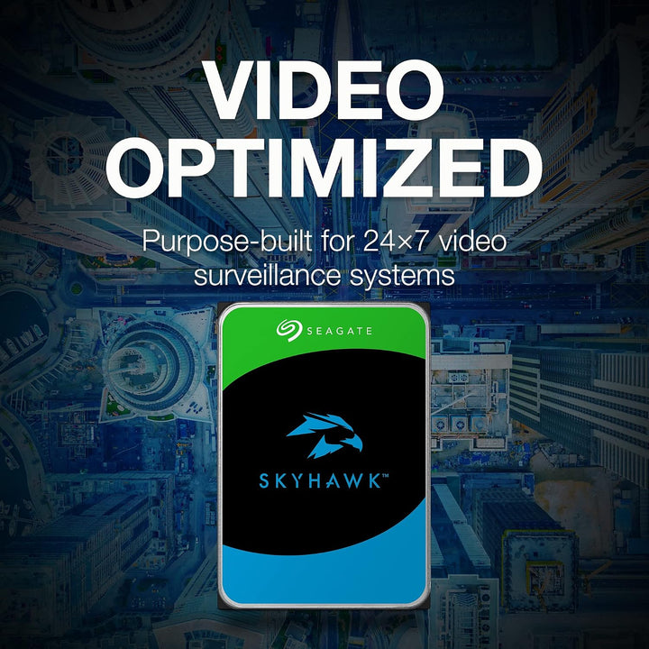Seagate | Skyhawk 8TB Video Internal Hard Drive HDD 3.5" SATA 6Gb/s | ST8000VX010