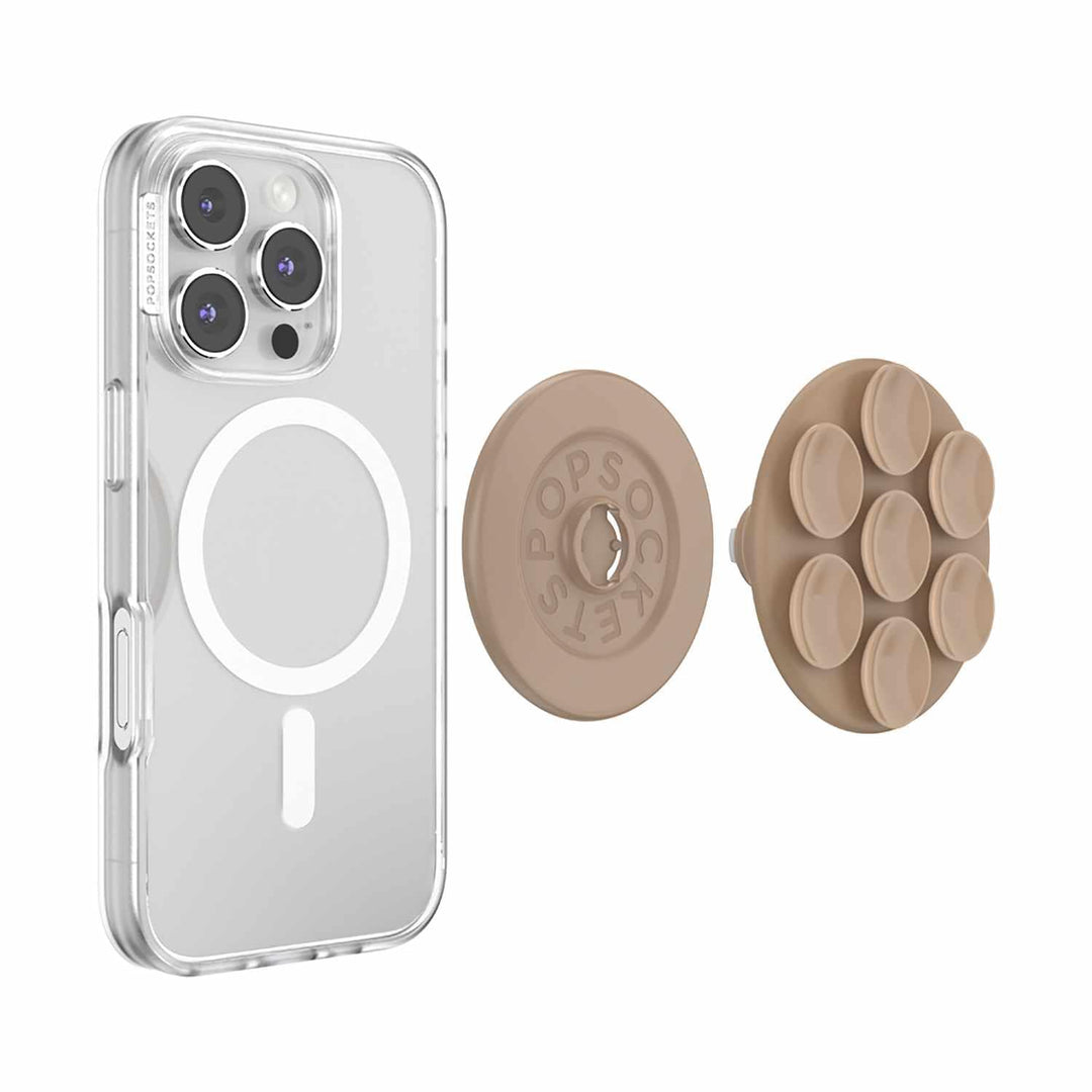 PopSockets | PopGrip Suck-Up for MagSafe Round with Adapter - Latte | 807712