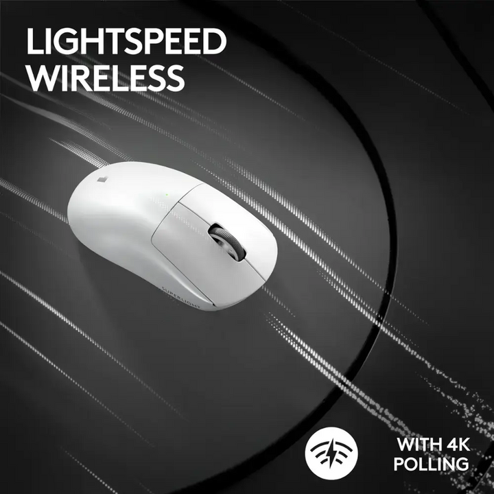 Logitech | G PRO X Superlight 2 44000 DPI 8K Polling Wireless HERO 2 Sensor 60g Pro-Grade Mouse - White | 910-006636