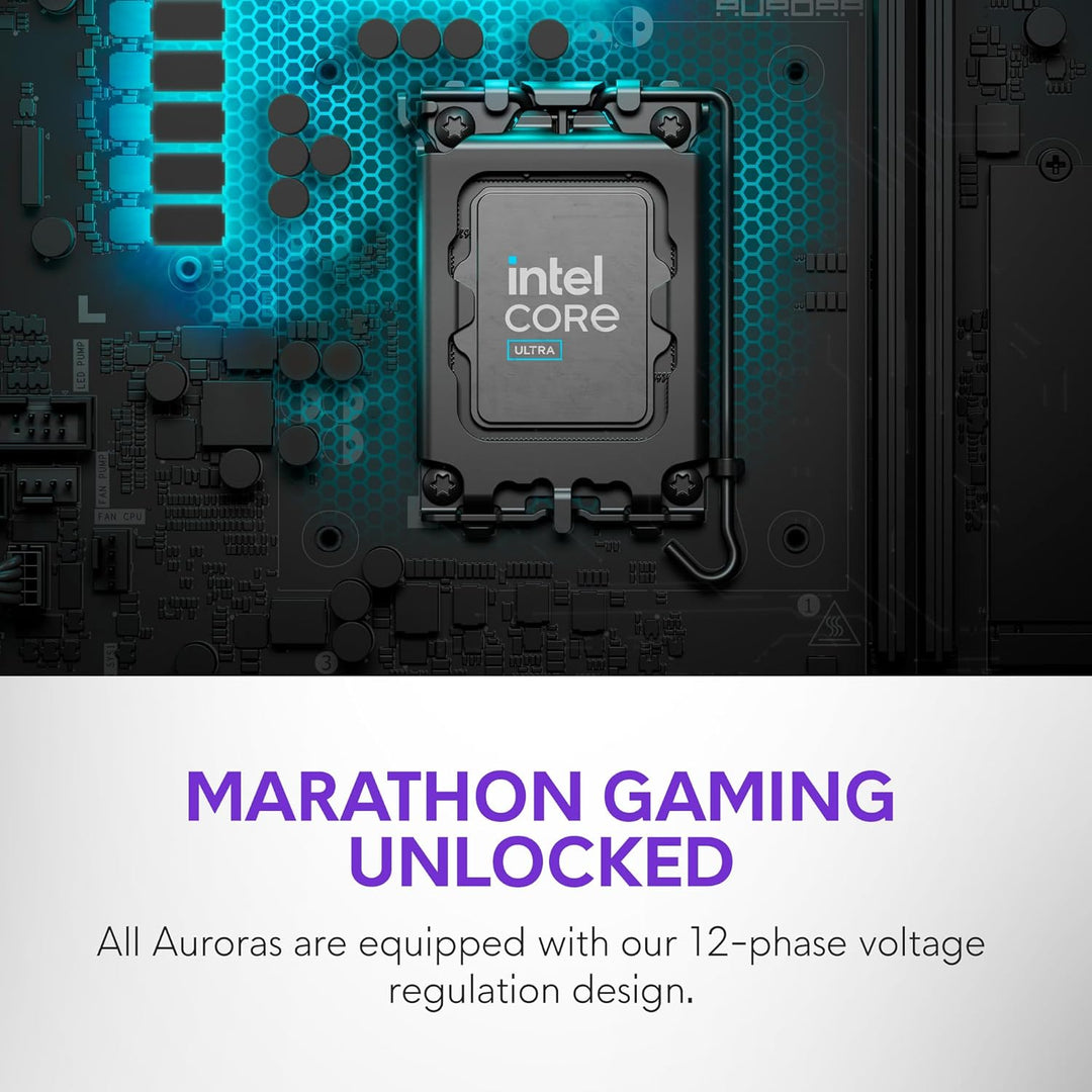 Alienware | Aurora Gaming Desktop Ultra 9 processor 285 32GB DDR5 1TB RTX 5080 16GB GDDR7 1000W Liquid Cooler W11 Home 1YR