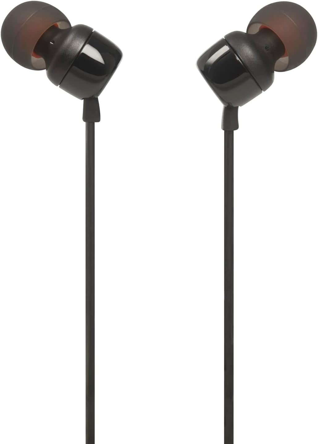 JBL | T Series T110 In Ear Wired Headphones - Black | JBLT110BLKAME