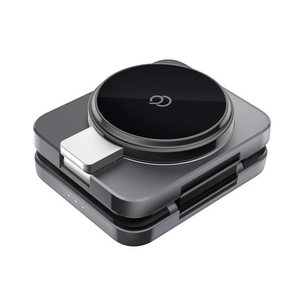 Nimbus9 | Qi2 3-in-1 Wireless Charging Stand - Brushed Grey | N9WLCQI23IN1BRGR