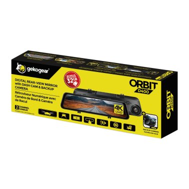 myGekoGear | Oribit D400 11.8" Rearview Mirror 4K Dash Camera and Back Up Camera | 15-12816     299.99