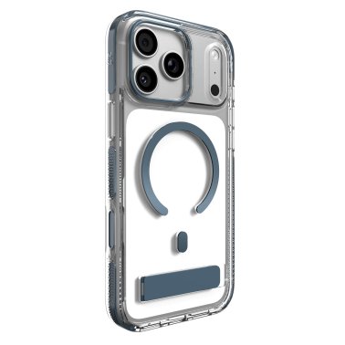 ZAGG | Graphene Santa Cruz Snap iPhone 18 Pro Max/17 Pro Max Kickstand Metallic Case - Blue Shimmer | 702322324
