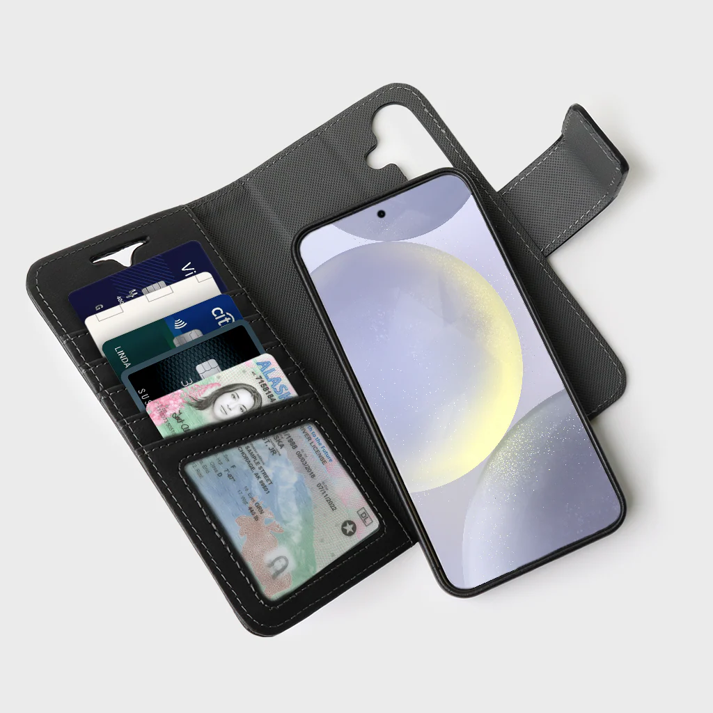 Caseco | Wallet Case with MagSafe for Samsung S26 - Black | C31F3-01