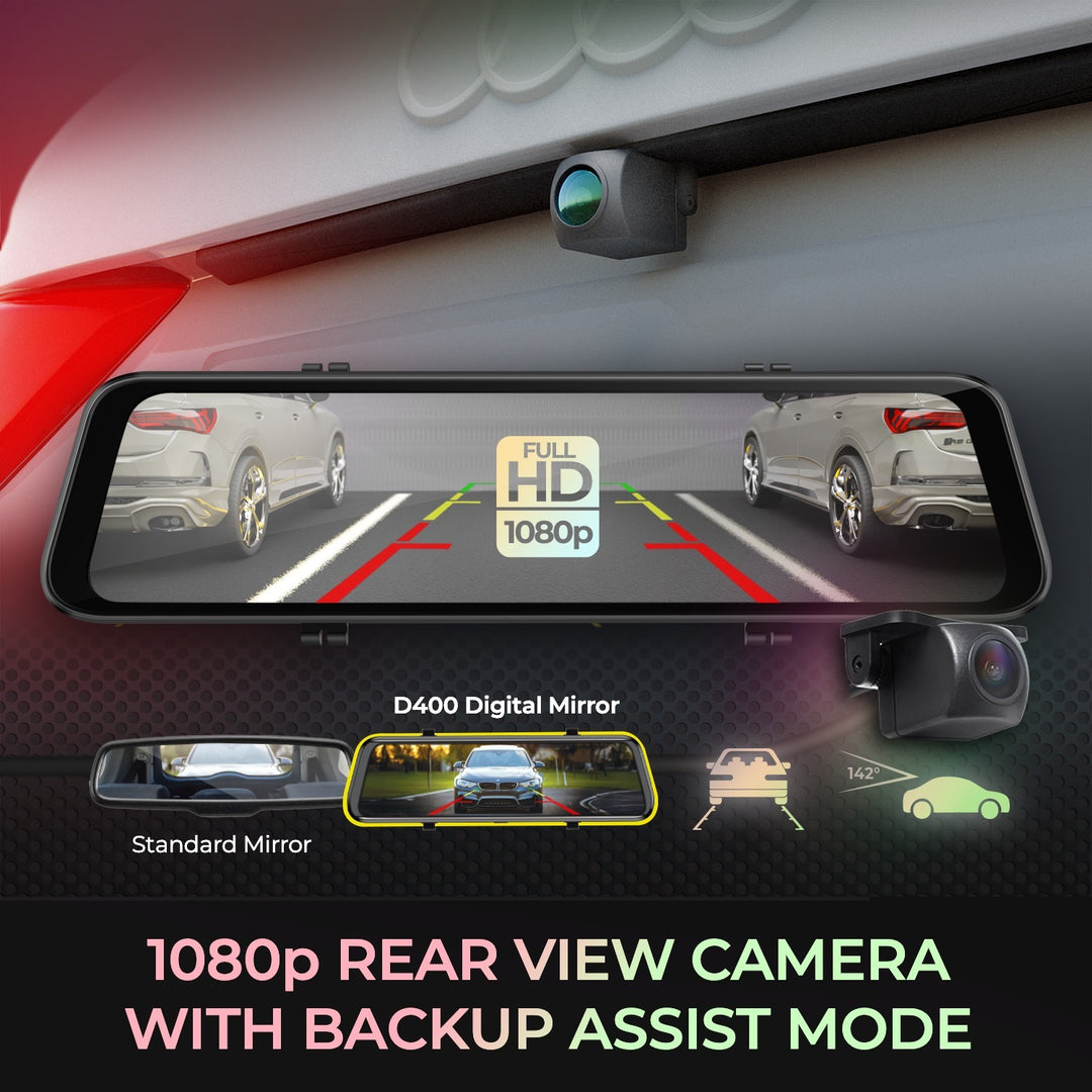 myGEKOgear | Orbit 951 Dual Channel Full HD 1080p WIFI Dash Cam Surveillance Edition - Black | GO95132G