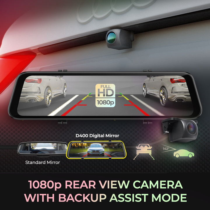 myGEKOgear | Orbit 951 Dual Channel Full HD 1080p WIFI Dash Cam Surveillance Edition - Black | GO95132G