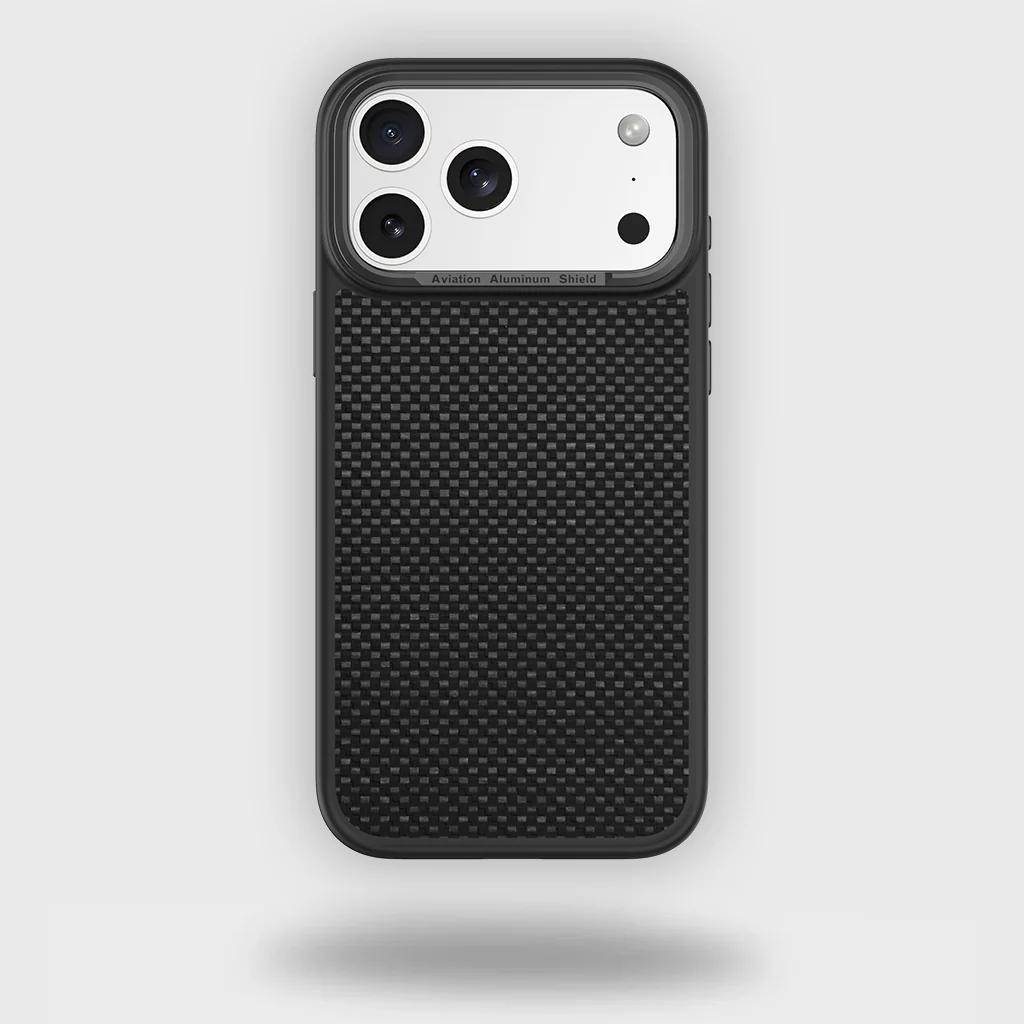 Caseco | Aramid Fiber Weave Pattern iPhone 17 Pro Case - Black | C28E7-51
