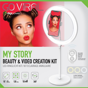 Digipower | Go Viral My Story Creation Kit - White | DPVRLK10