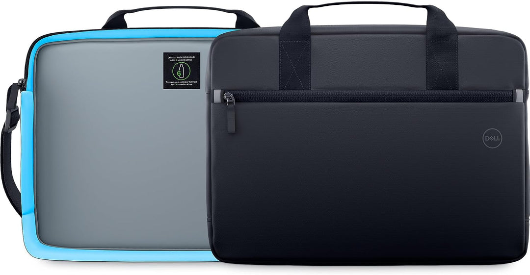 Dell |  EcoLoop Essential Briefcase - CC3624 - Zippered Front Pocket Luggage Pass-Through Lightweight with Adjustable Shoulder Strap - Black | CC3624