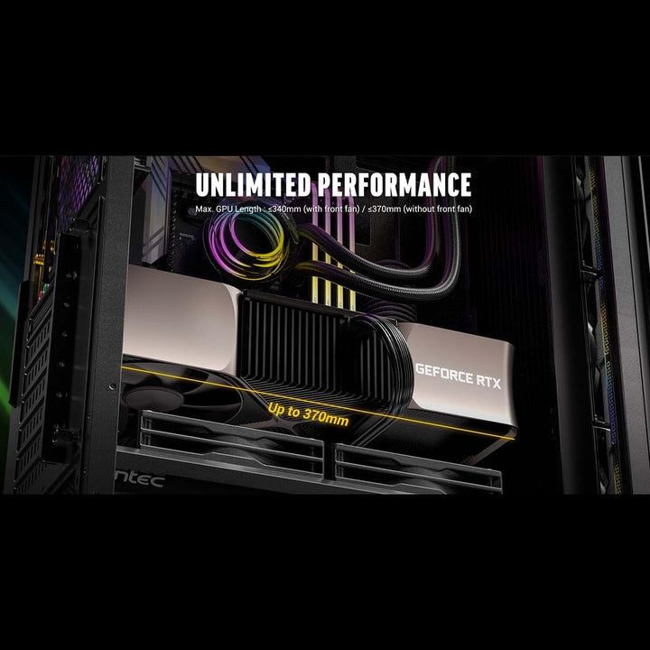 Antec | Mid-Tower Gaming Chassis 1YW– Black | AX85 ARGB