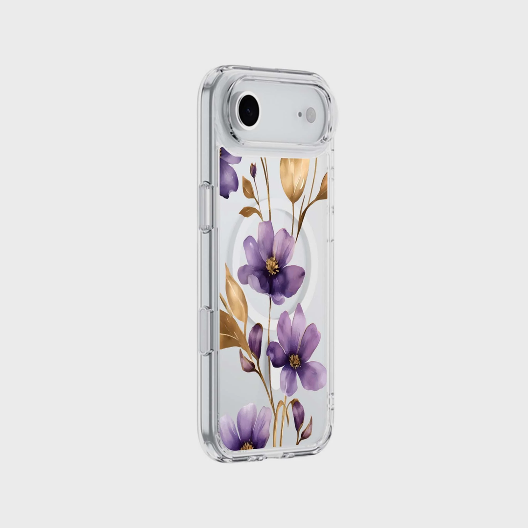 Caseco | Purple Wildflower iPhone 17 Air Case - Floral | ED24E6-PW