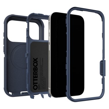OtterBox | Defender Pro iPhone 17 Pro w/MagSafe + Camera Control Case - Blue Sentiment | 77-98424