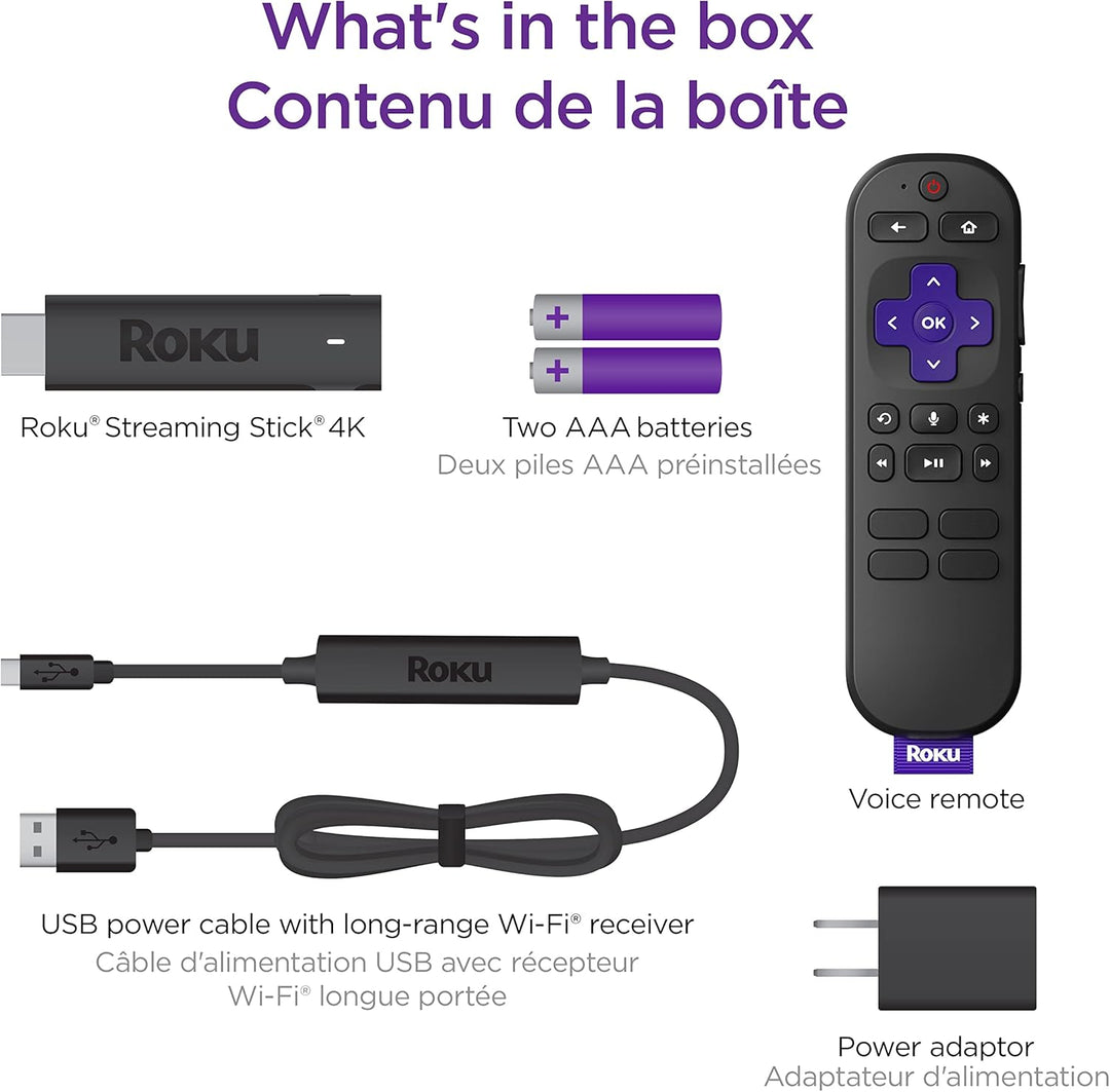 Roku | Streaming Stick 4K Media Streamer with Remote | 3820CA2
