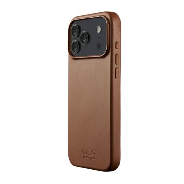 Mujjo | Full Leather w/MagSafe iPhone 17 Pro Max Case - Tan | MUJJO-CL-063-TN