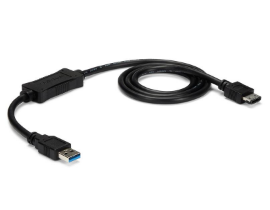 SO Startech | Cable USB 3.0 To eSATA HDD/SSD/ODD 3ft/1m - Black | USB3S2ESATA3