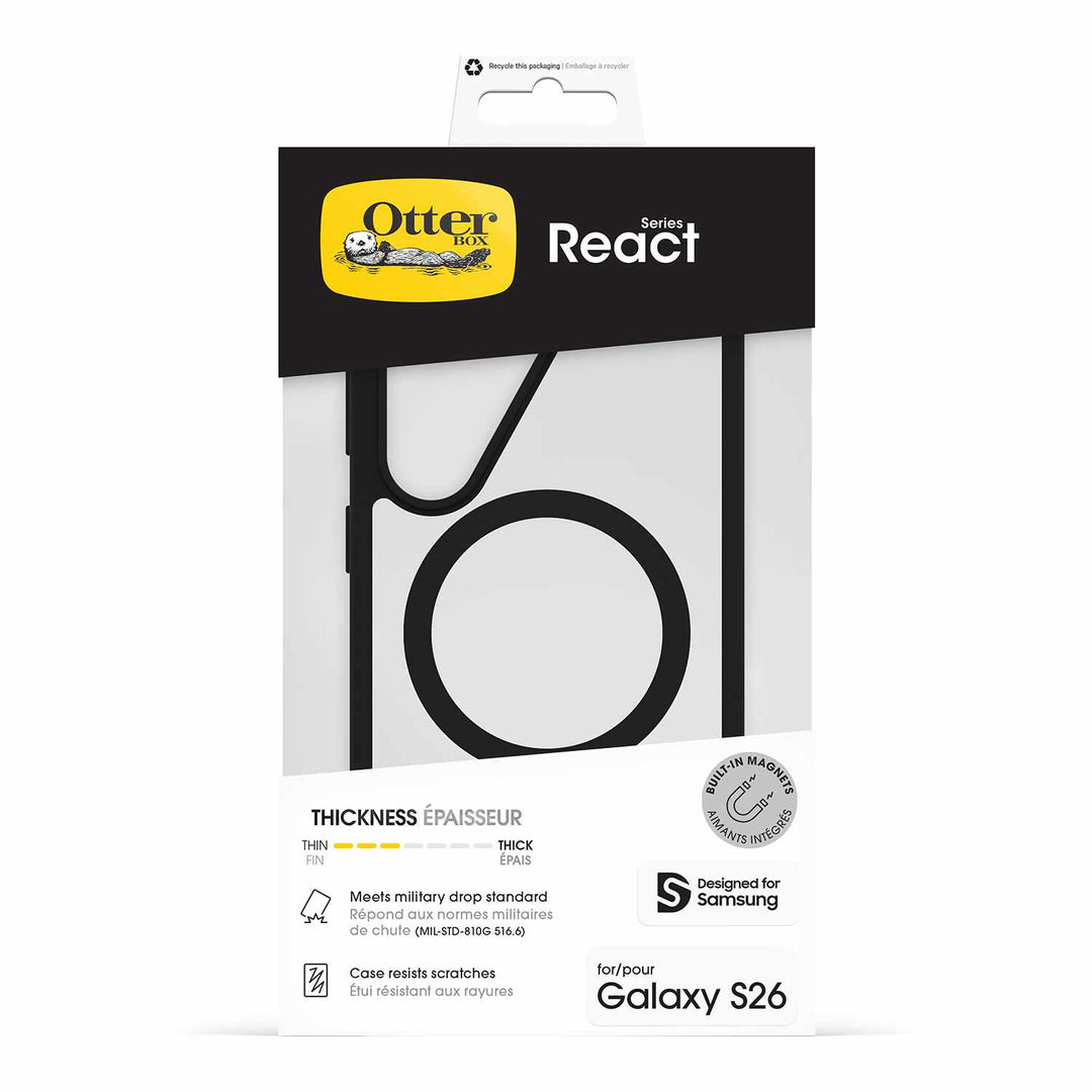 OtterBox | Profile w/Magnets Case Samsung Galaxy S26 - Black Crystal | 77-99917