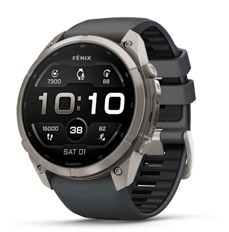 Garmin | fenix 9 Pro – 51 mm with Graphite/Black Silicone Band - Titanium | CE010-04337-25