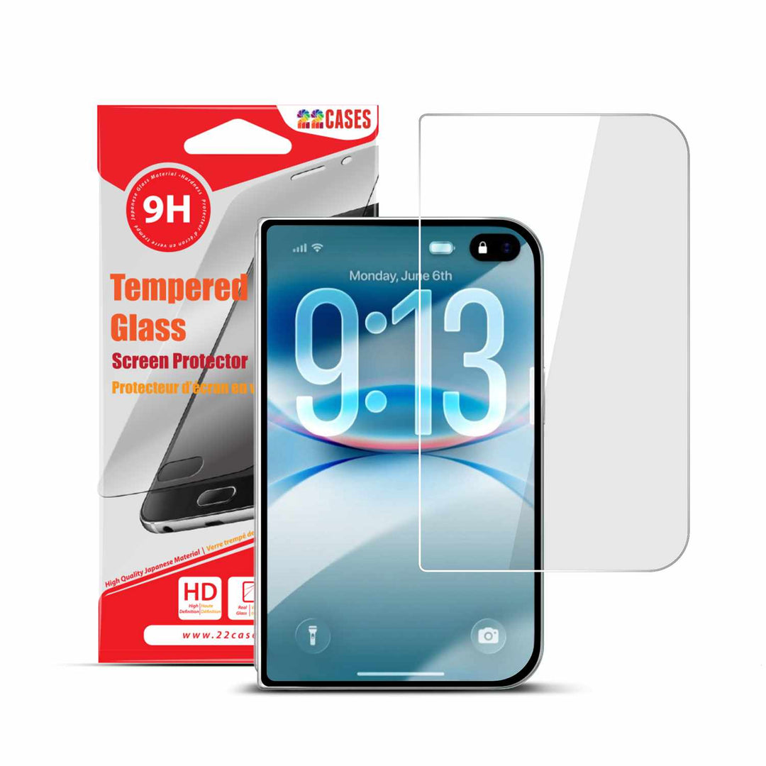 22 Cases | Tempered Glass Screen Protector iPhone Duo  (Outside Screen) | 22SPIP1H8ULTRA