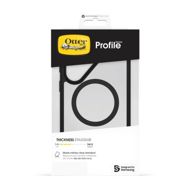 OtterBox | Profile w/Magnets Case Samsung Galaxy S26 Ultra - Black Crystal | 77-99919