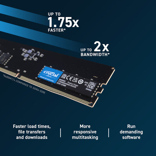 Crucial | RAM UDIMM DDR5 5600MHz 32GB | CT32G56C46U5