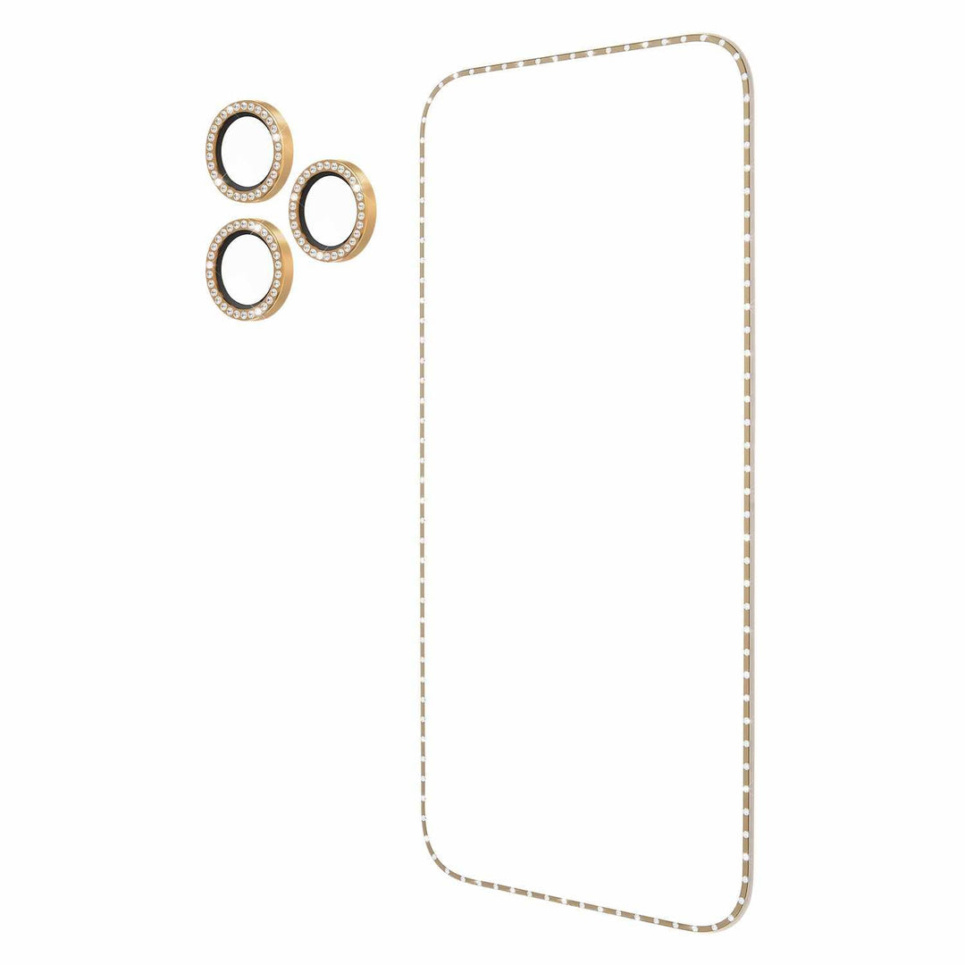 Kate Spade | Screen & Lens Protector Style Kit iPhone  17 Pro Max/ 16 Pro Max Set in - Stone Gold | KS058002