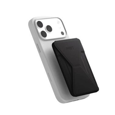 MOFT | Trackable Magnetic MagSafe Wallet Stand - Jet Black | MS007MF-1-ME-JTBK