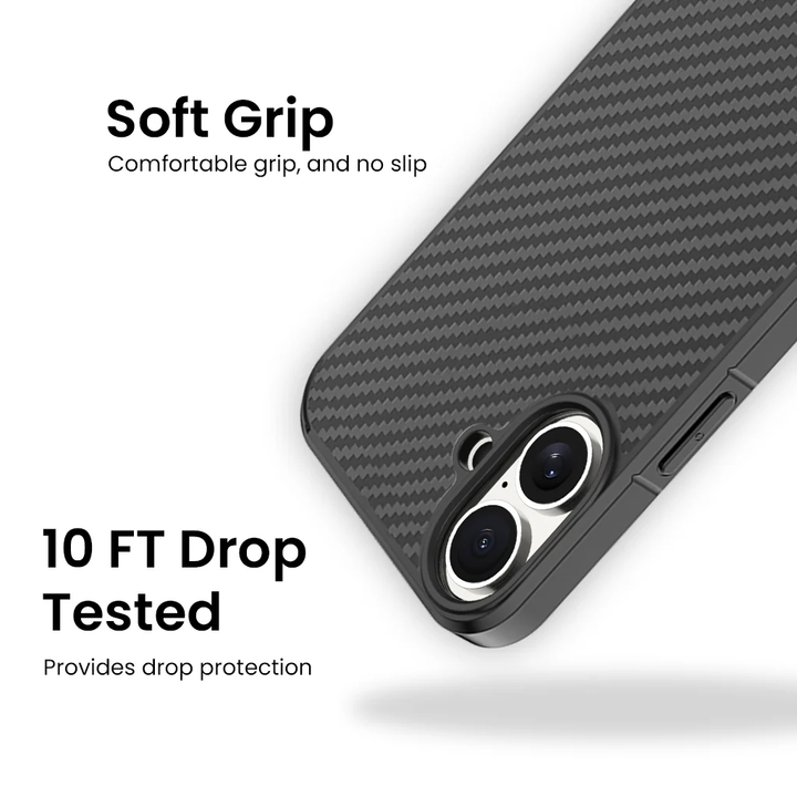 Caseco | Kevlar Case With Magsafe iPhone 16 - Carbon | C28C8-01