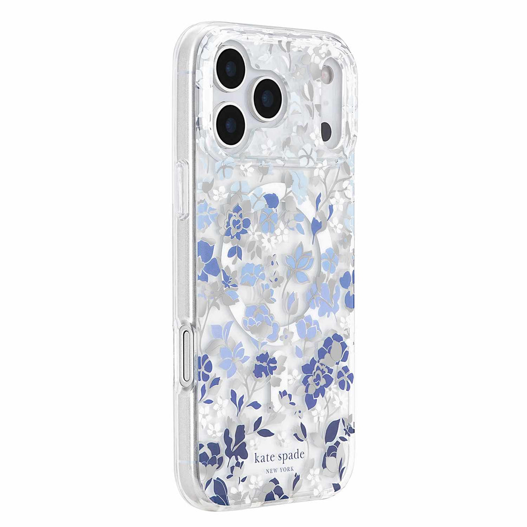 Kate Spade | Protective MagSafe iPhone 18 Pro Max/17 Pro Max  - Flowerbed Blue | KS061212