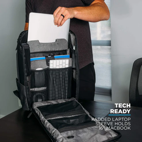 Nomatic | Backpack- Slim Black Water Resistant Anti-Theft 20L Laptop Bag RFID Protected EDBK25BLK02