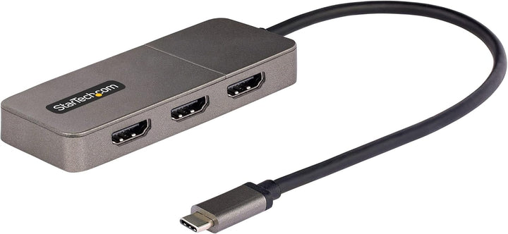 StarTech | USB-C to Triple HDMI MST Hub for 3x 4K 60Hz Displays - Space Gray | MST14CD123HD